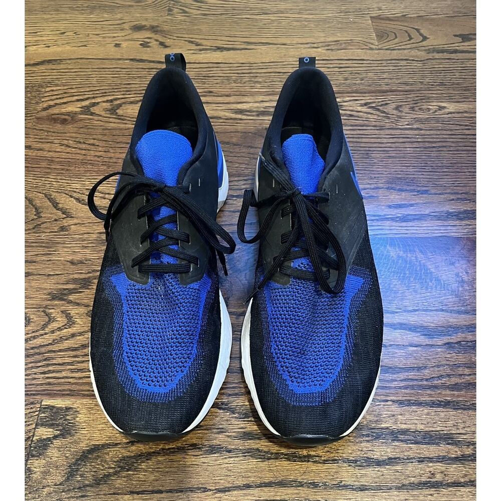 Nike men sneakers Sz. 14 Odyssey React 2 Flyknit Black Racer Blue - Picture 1 of 8